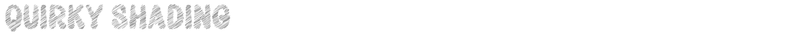 Quirky Shading font preview